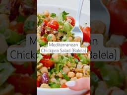 Mediterranean Chickpea Salad (Balela Salad Recipe) #shorts #chickpeasalad