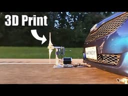 3D Printed Turbine on a Camry - Wind Power on a Car #6