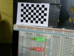 Detection of objects followed by projecting into the coordinate system of the breadboard