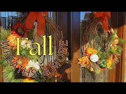 Fall Wreaths And More/ Fall Porch Refresh