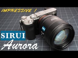 Sirui Aurora 85mm f1.4 autofocus lens. Great budget prime lens for Sony, Nikon, and Fujifilm