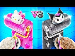 Tek Renk Köpek Evi Mücadelesi! Hello Kitty vs Kuromi!