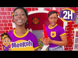 Meekah Becomes A Real Firefighter | Blippi and Meekah Best Friend Adventures | Educational Videos