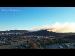 Neversink Mountain Brush Fire | Reading, Berks County PA | Nov. 9th, 2024 | Drone Footage