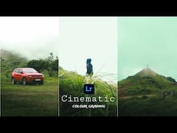 Cinematic colour grading Lightroom app tutorial