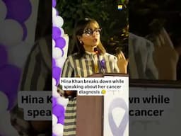 #HinaKhan gets emotional on stage while speaking about her #Cancer diagnosis #MovieTalkies