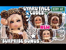 **POPULAR GYARU FACE CODES + TUTORIAL & SURPRISE BONUS** FOR BERRY AVENUE & OTHER ROBLOX GAMES 🔥🤩