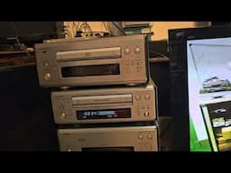 Denon DRR-6.5 Stereo Cassette Tape Player Recorder Separate after clean & CD Player demo Part 2