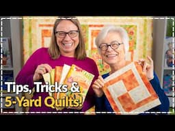 Beginner Guide to 5-Yard Quilts - Tutorial for Making Easy Quilts!