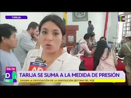 Tarija se suma a la medida de presión