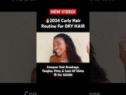 Natural Curly Hair Routine For DRY Hair! #curlyhair #curlyhairroutine