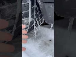 Have you ever seen a car tire freeze?