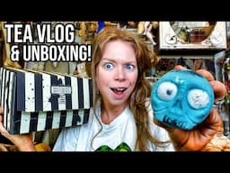 I'M BACK! Tea Vlog & Beetlejuice Lush Unboxing!