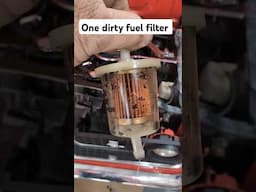 Dirty fuel filter #automobile #garage #automobile #garageclassics #mechanic #satisfying