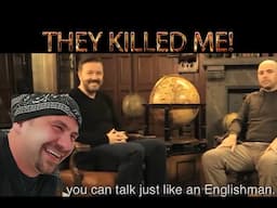 LEARN ENGLISH WITH  RICKY GERVAIS  THIS IS TO MUCH  OMG   (REACTION)