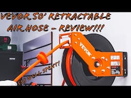 TOOL REVIEW - VEVOR 50’ Retractable Air Hose (Installation, Demo and Review)