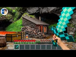 Minecraft in Real Life POV MY SECRET BASE in Realistic Minecraft En La Vida Real