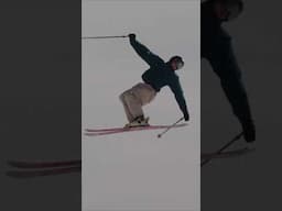 Skiing in SLOW MOTION 😲 #shorts