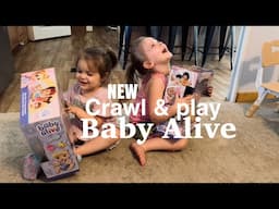 Unboxing NEW Crawl & Play Baby Alive Dolls - collab with Fun With Baby Alive