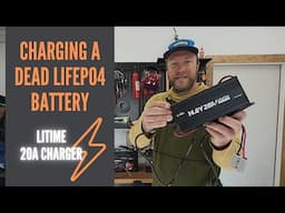 How to Charge Dead Lithium Battery: LiTime 20 Amp Charger - Real Test & Review