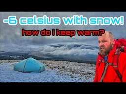 Solo winter summit camp with heavy SNOW! How do I keep warm?