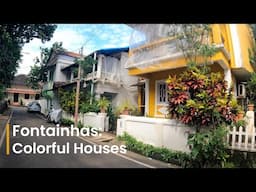 A Quiet Walk in Fontainhas Colorful Houses | An ASMR Journey with Pure Sounds, No Talk | 5K