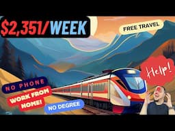 AMTRAK WILL PAY YOU $10,188/MONTH | WORK FROM HOME | REMOTE WORK FROM HOME JOBS | ONLINE JOBS