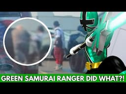 Power Rangers Samurai Green Ranger Attacks Elderly Man In Parking Lot