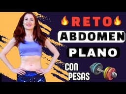 ABDOMINALES DE PIE CON PESAS para Aplanar Abdomen y Tonificar Brazos 🔝