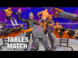 A-Town Down Under vs The Hardy Boyz vs Judgment Day vs Street Profits Tables Action Figure Match!