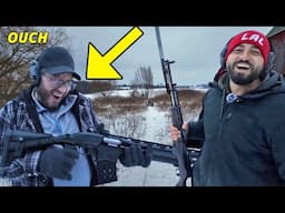 WE LET CARLO DO THIS with A Gun & IT WENT TERRIBLY WRONG!