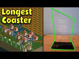 Youtube sent me an award for building the Longest Rollercoaster ever in RCT2