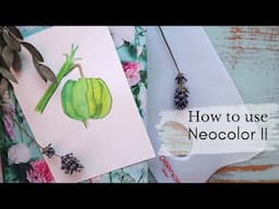 How to use Caran D'ache Neocolor II