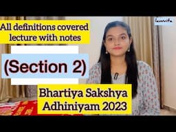 Section 2 Definitions Clause Bhartiya Sakshya Adhiniyam 2023