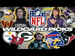 WILDCARD WEEKEND 🚨🏈 NFL PICK'EM WILDCARD PLAYOFF PREDICTIONS!!! | NFL 2024 Season