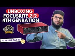 Unboxing Focusrite Scarlet 2i2 4th Generation | My Honest Review | 2024 | JAQ Studio Vlogs