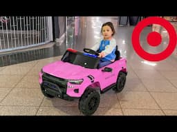 Pink Powerwheels CRASHED into the mall !! Oaks becomes the MALL COP!