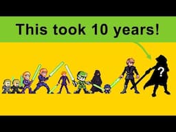 Remaking the same pixel art every year, for 10 years!