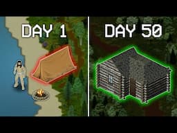 I Survived 50 Days in Complete Wilderness | Project Zomboid Movie