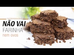 BOLO DE CHOCOLATE -  sem farinha, sem ovos e sem lactose