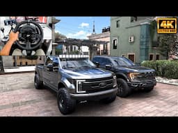 Ford F-250 Super Duty & Ford F-150 Raptor R | OFFROAD CONVOY | Forza Horizon 5 | Thrustmaster T300RS