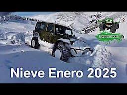 Nieve ❄️🏔️ Bierzo Xtrem Snow Jeep Wrangler JK 37/13:50/17 Yokohama #4x4 #offroad #zumbalacazan4x4