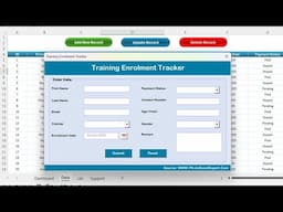 Training Enrolment Tracker in Excel | Step by Step tutorial