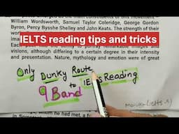 ielts reading tips and tricks| ielts exam Reading answers | ielts preparation for 7 Band