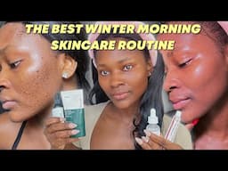 Affordable WINTER morning skincare routine | Morning skincare routine for dry skin #skincareroutine