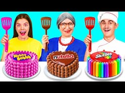 Me vs Grandma Cooking Challenge | Tasty Kitchen Hacks by AZaZa Challenge