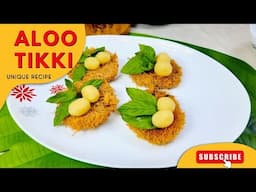 Never Seen Aloo Tikki New Recipe | Fantastic Snack Recipe