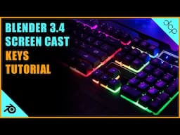 How to setup screen cast keys in Blender 3.4