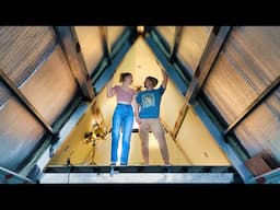 THE DRYWALL CHALLENGE BEGINS NOW || Couple Builds DIY A-frame