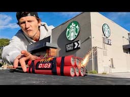 I Blew Up This Model Starbucks for a Movie Scene